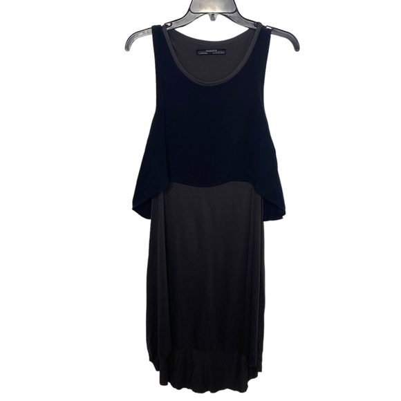 AllSaints black dress size 6 layered EUC - Picture 1 of 4